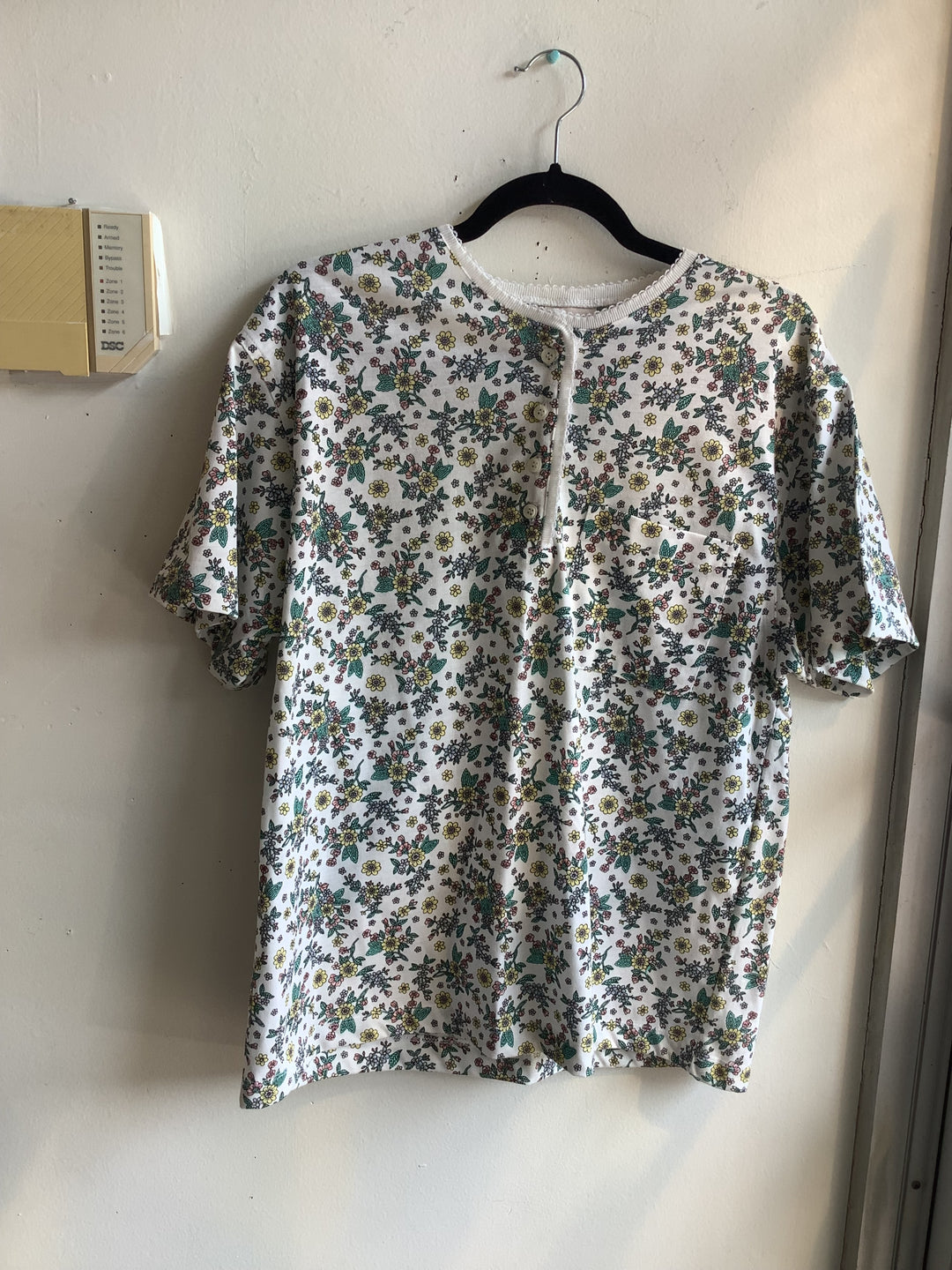 Vintage Floral Flutter Sleeve Tee