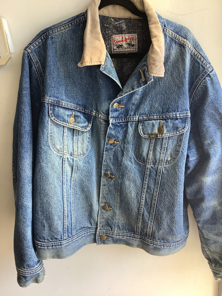 Vintage Lee Storm Blanket Lined Denim Jacket