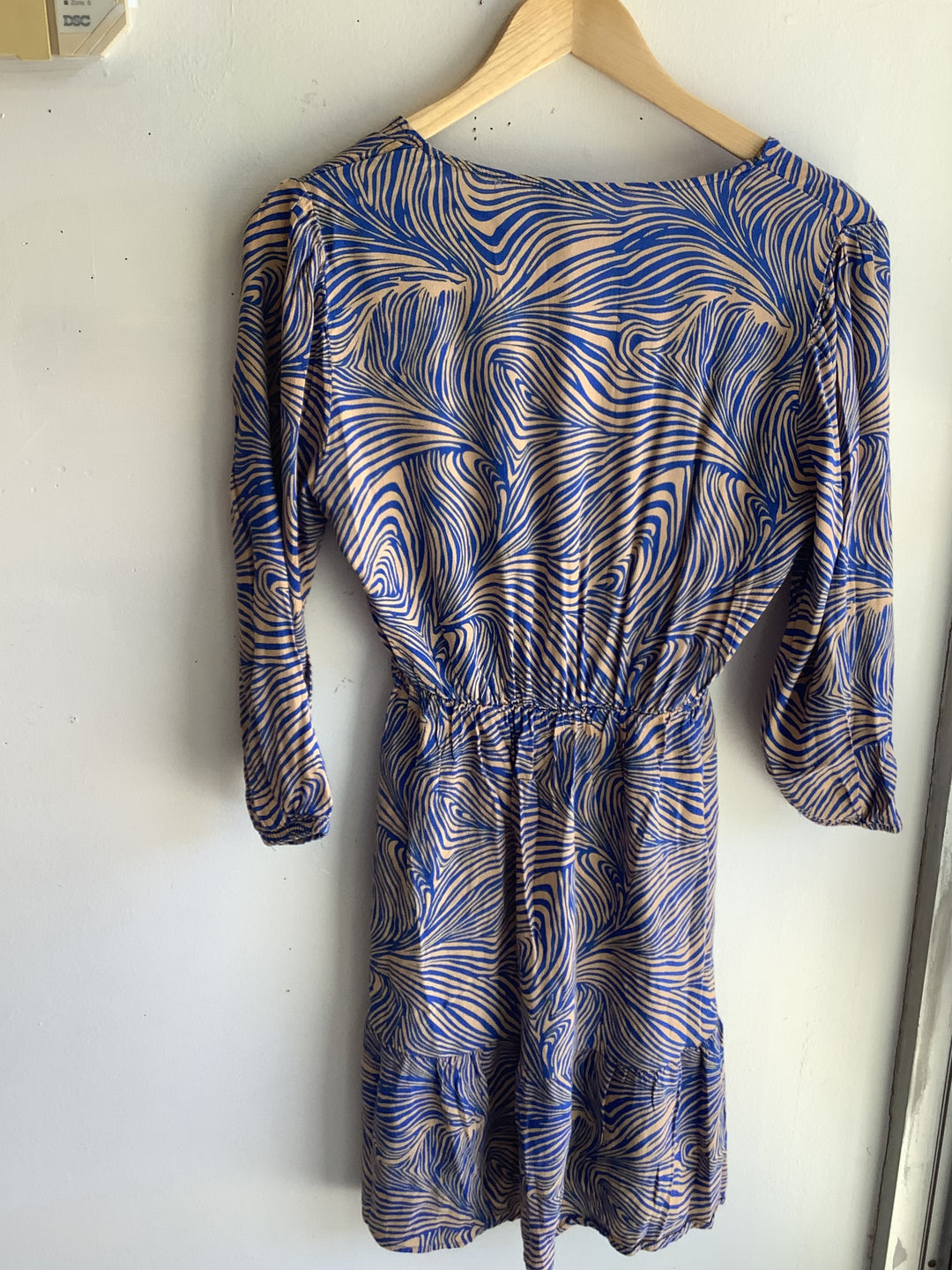 Blue Mirage Wrap Mini Dress