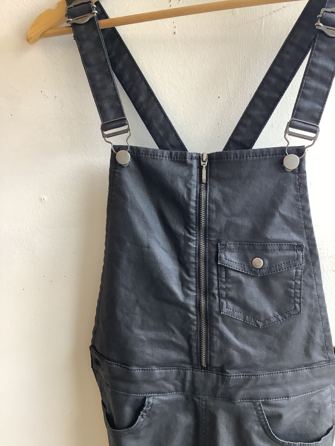 Zara Trafaluc Black Utility Overalls