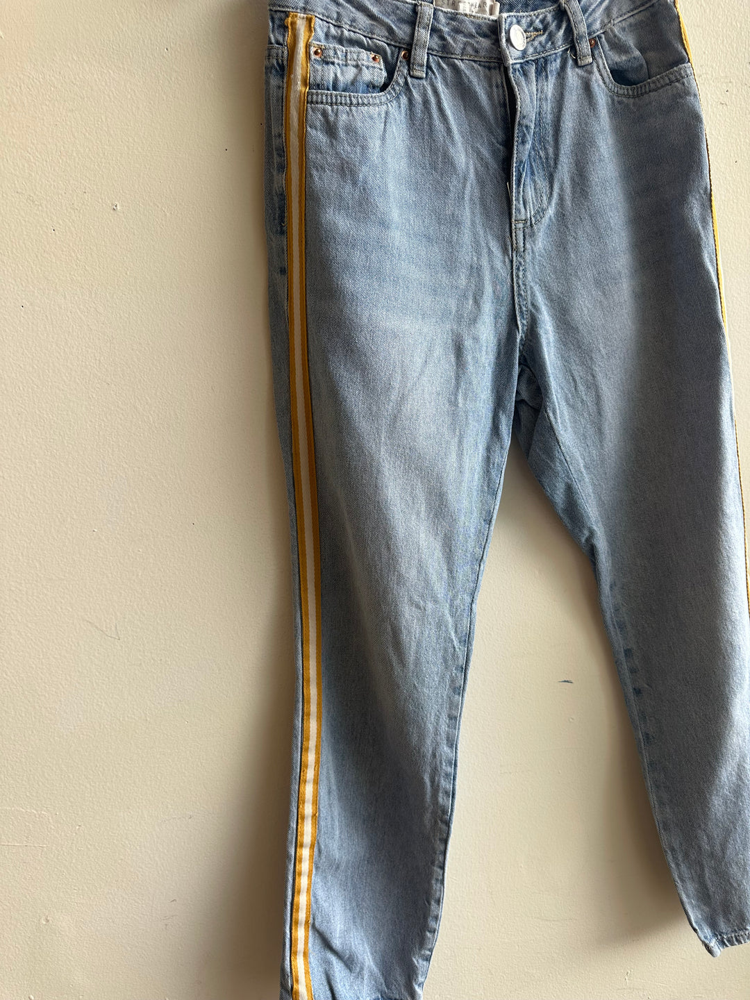 Streetwear Society Side Stripe Cropped Jeans