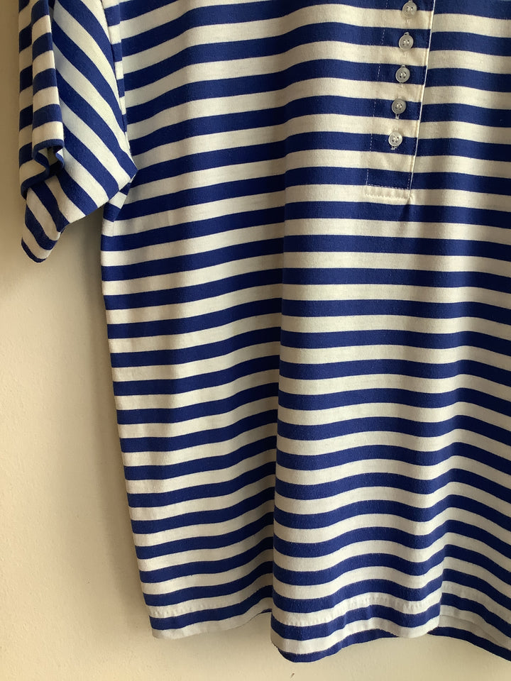 Vintage 90s Sears Tradition Breton Henley Tee