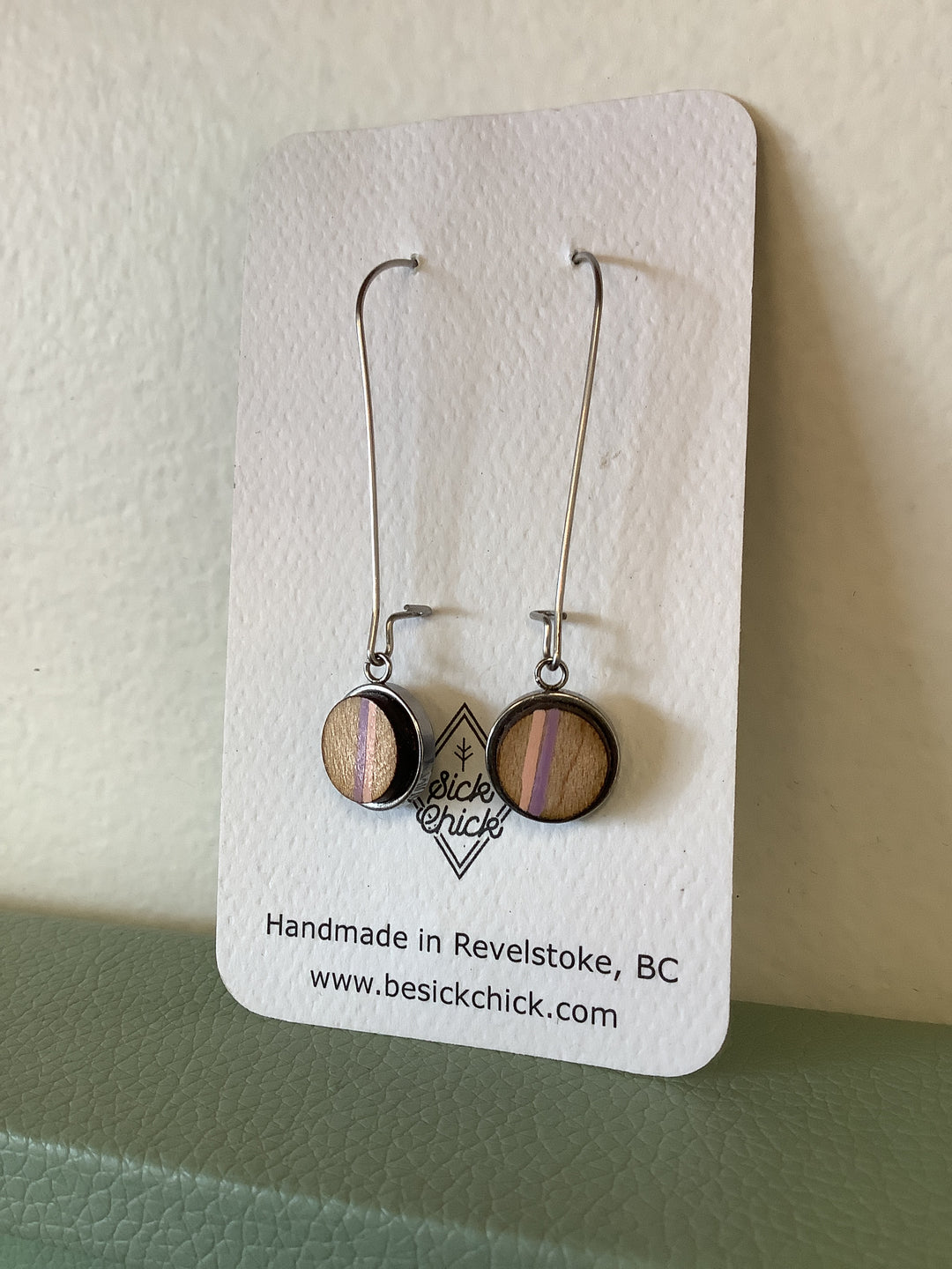 Sick Chick Small Circle Dangle Earrings #26