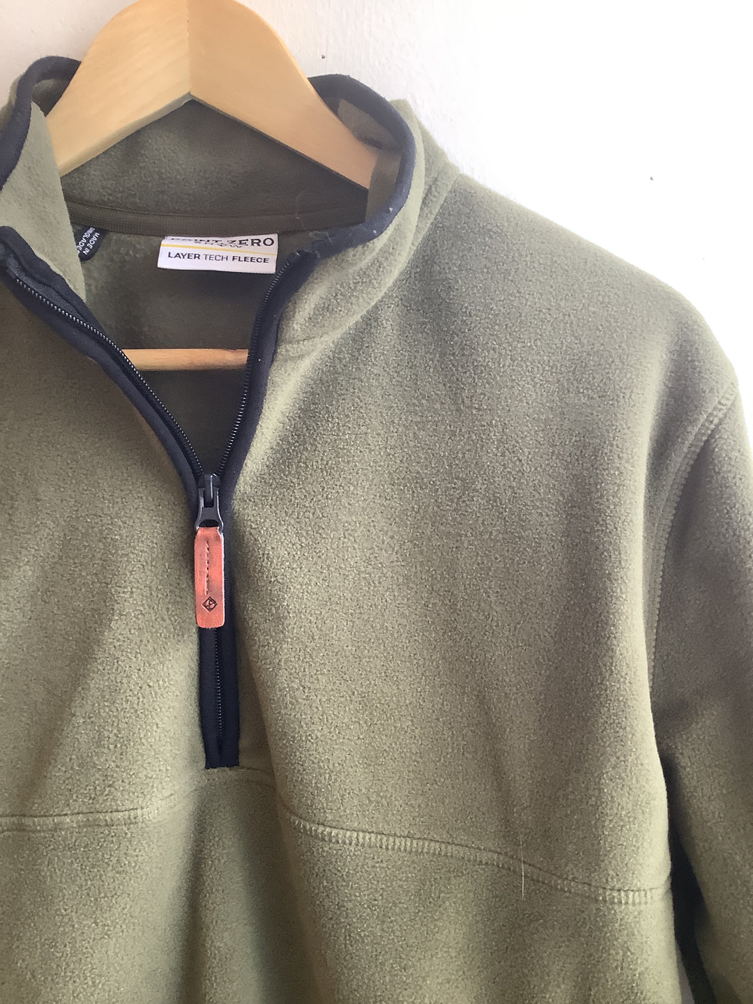 Point Zero Snow Tech Olive 1/2 Zip Pullover