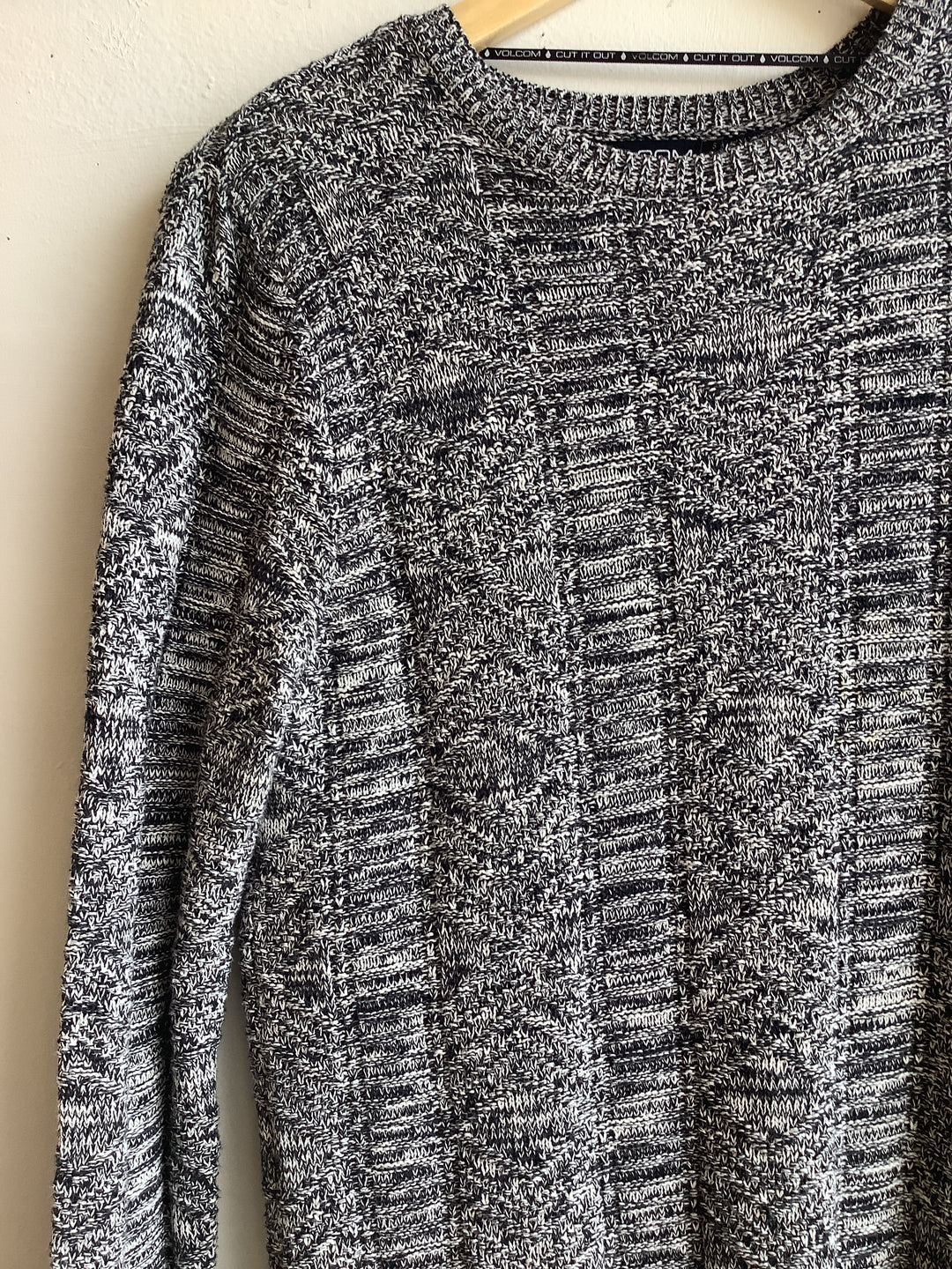 Volcom Black + White Knit Sweater