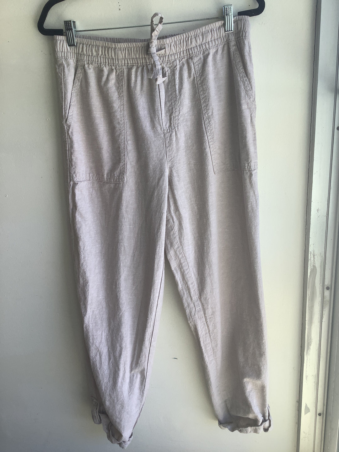Soft Sand Linen Drawstring Pants