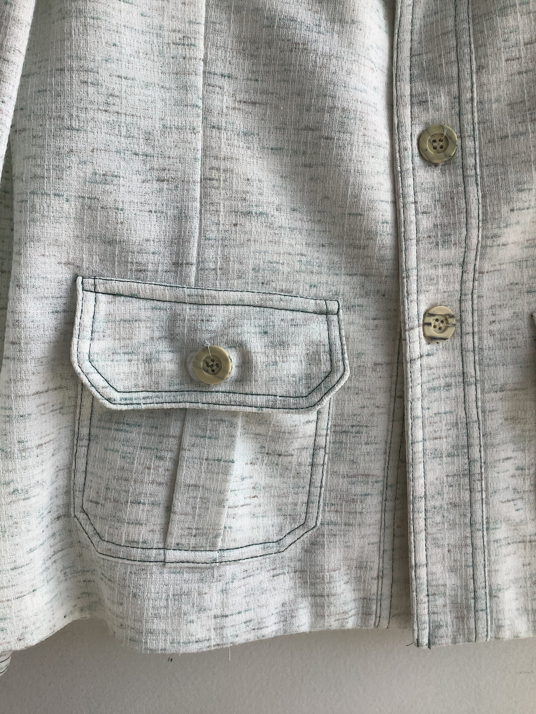 Vintage 70s Ivory Safari Jacket - Made in Canada