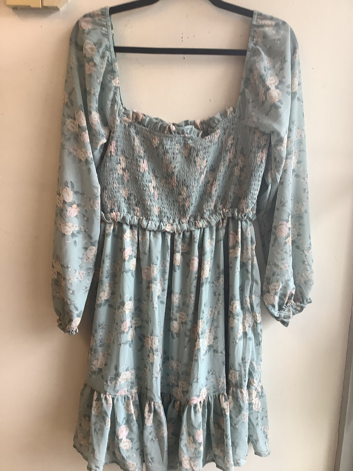 Sage Meadow Smocked Mini Dress