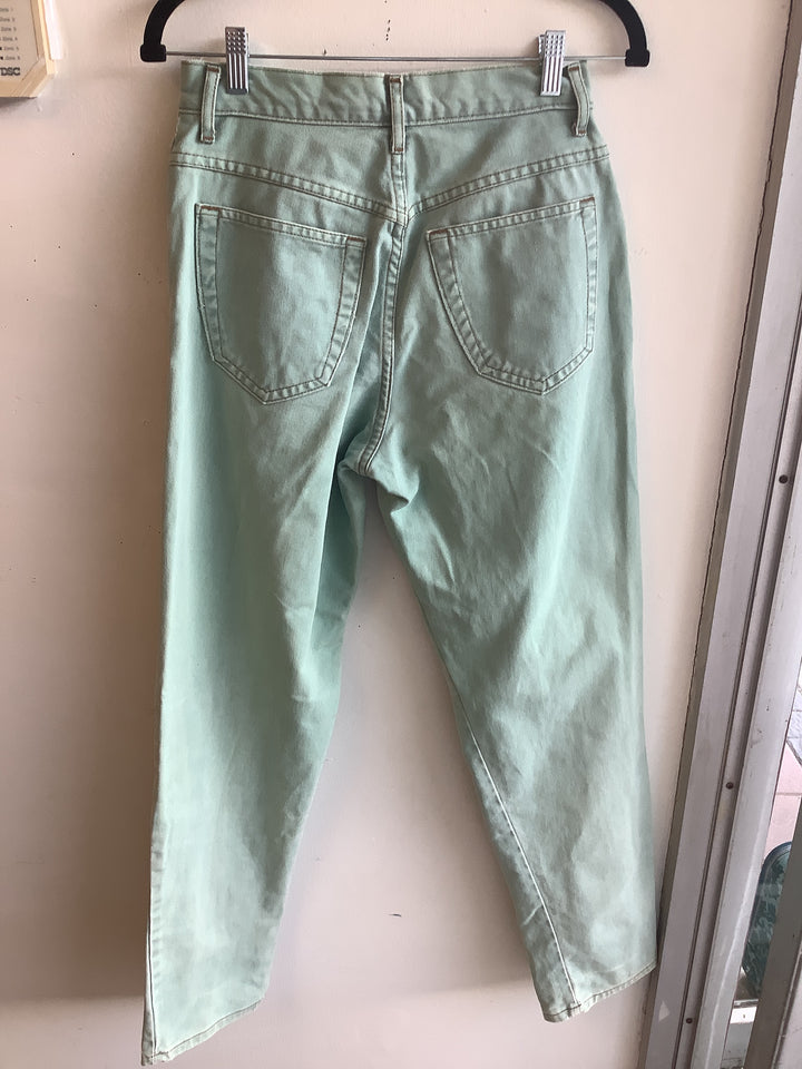 Vintage Platoon Mint Green Button Fly Jeans
