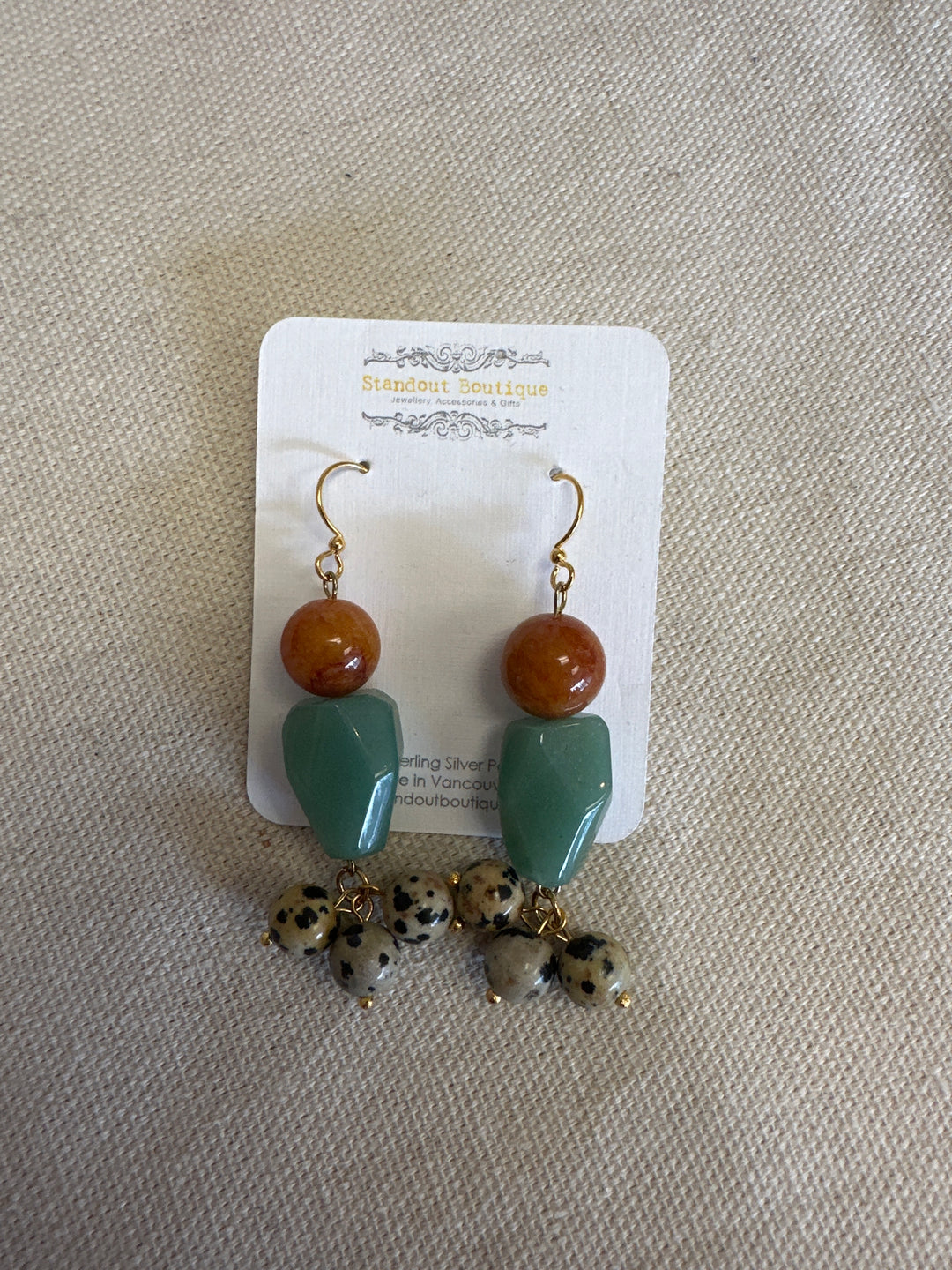 Standout Boutique Aventurine Dangle Earrings