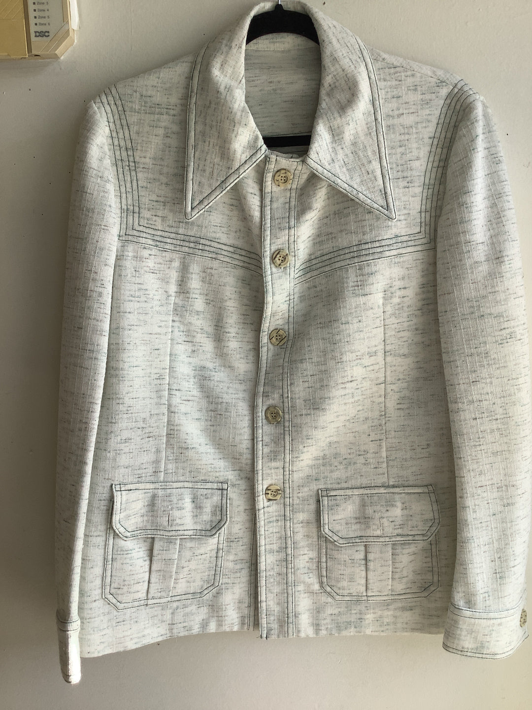 Vintage 70s Ivory Safari Jacket - Made in Canada