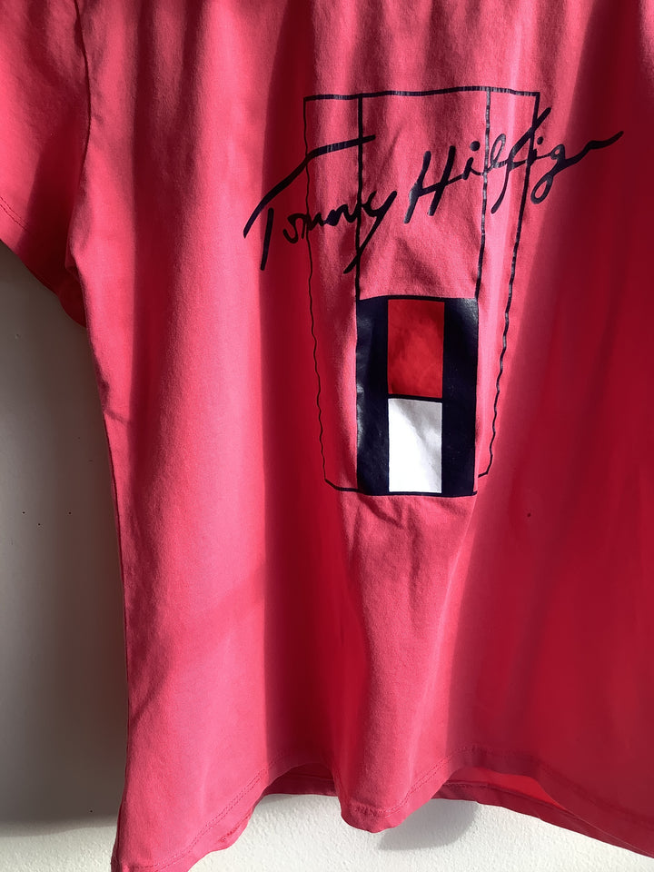 Vintage Tommy Hilfiger Pink Graphic Tee