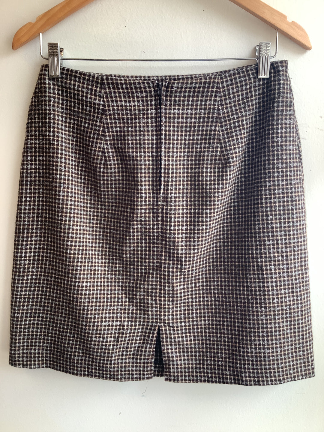 Vintage WL Sportswear Brown Wool Mini Skirt - Made in Canada