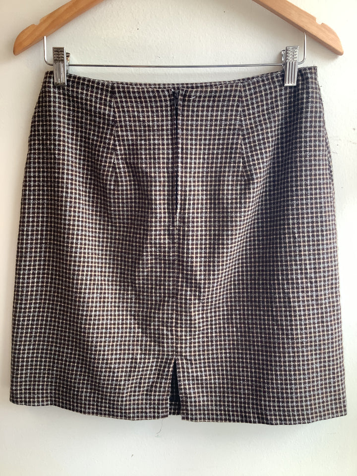 Vintage WL Sportswear Brown Wool Mini Skirt - Made in Canada