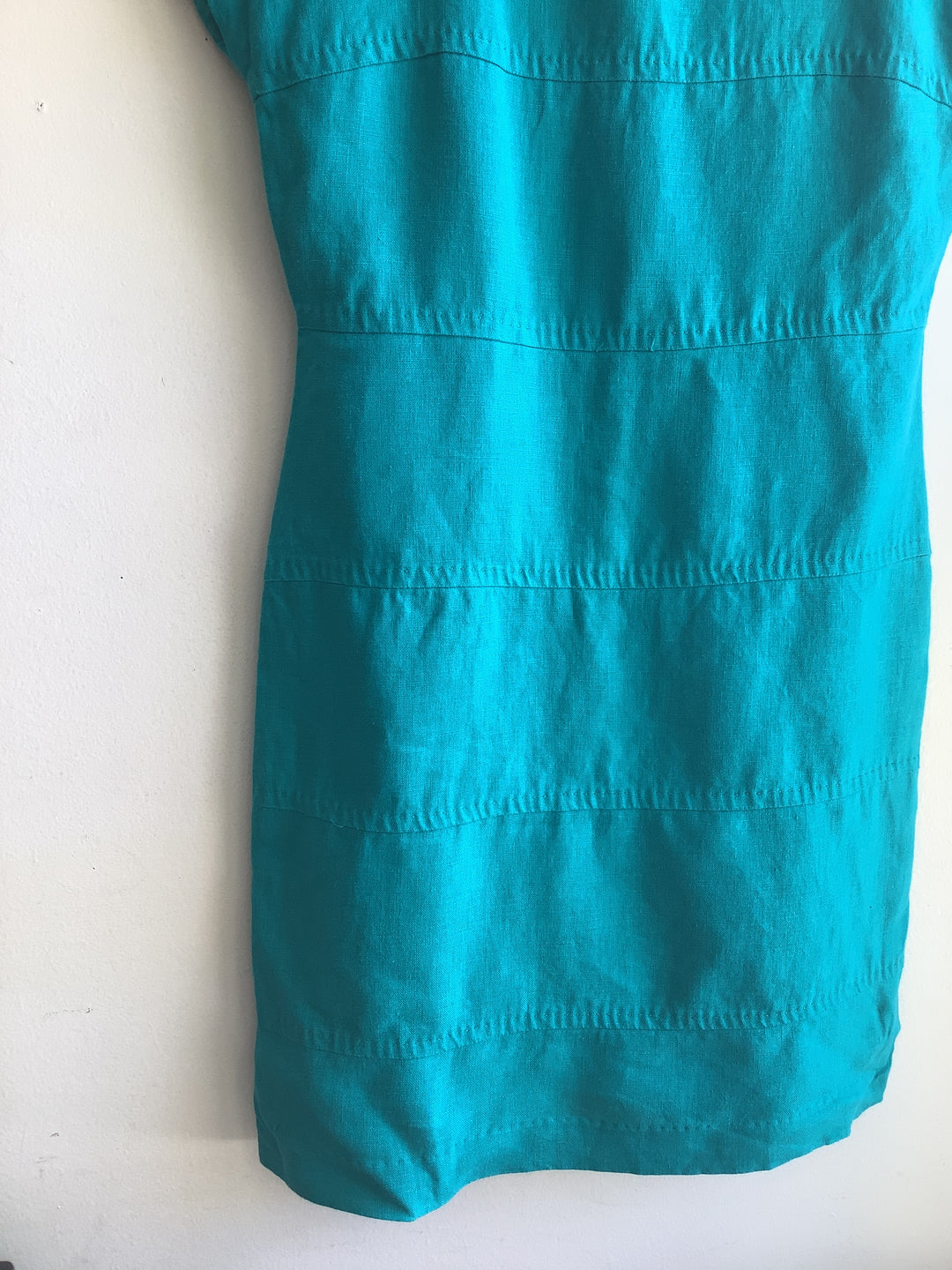 Linen Turquoise Shift Dress