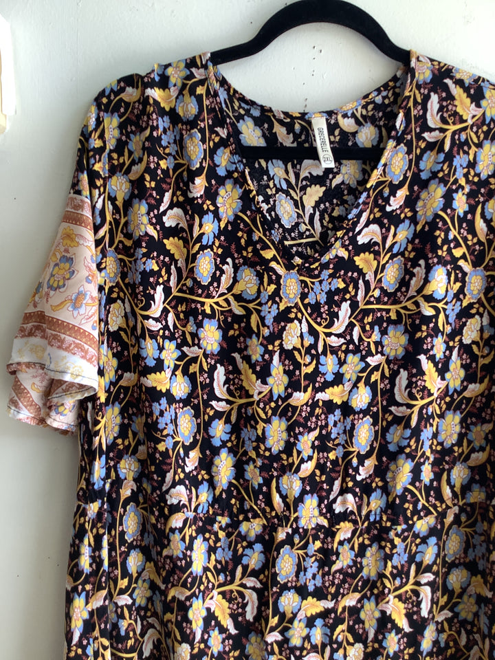Boho Floral Maxi Dress