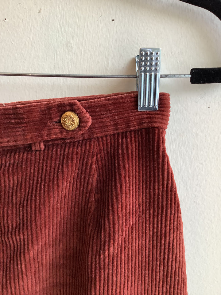 Autumn Orchard Corduroy Midi Skirt