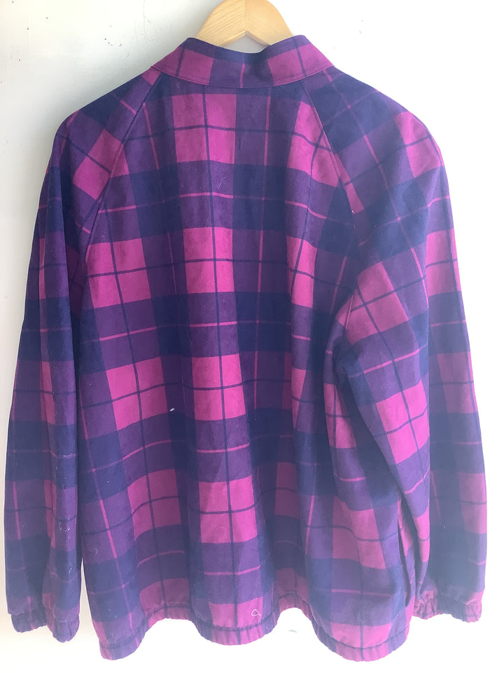 Vintage Fuchsia Plaid Jacket- Made in Canada