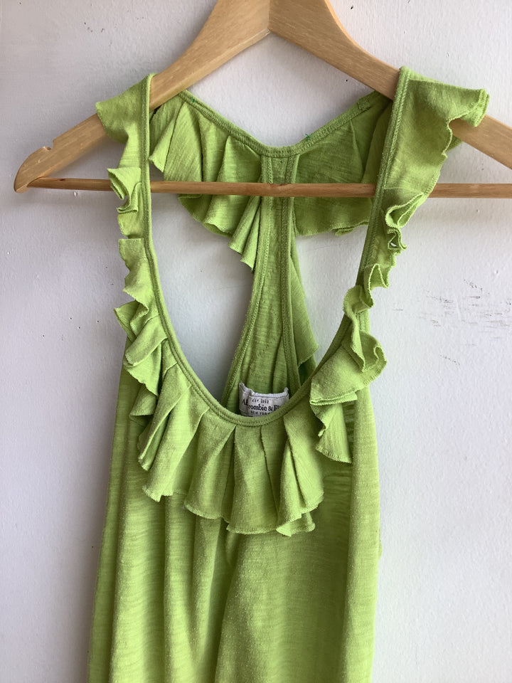 Abercrombie & Fitch Lime Ruffle Tank