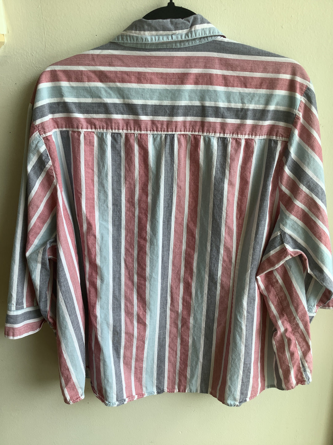 Vintage Pastel Stripe Cotton Shirt