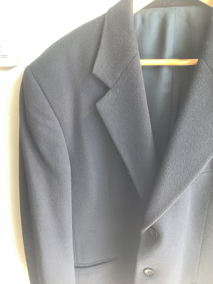 Vintage Wool &amp; Cashmere Black Blazer
