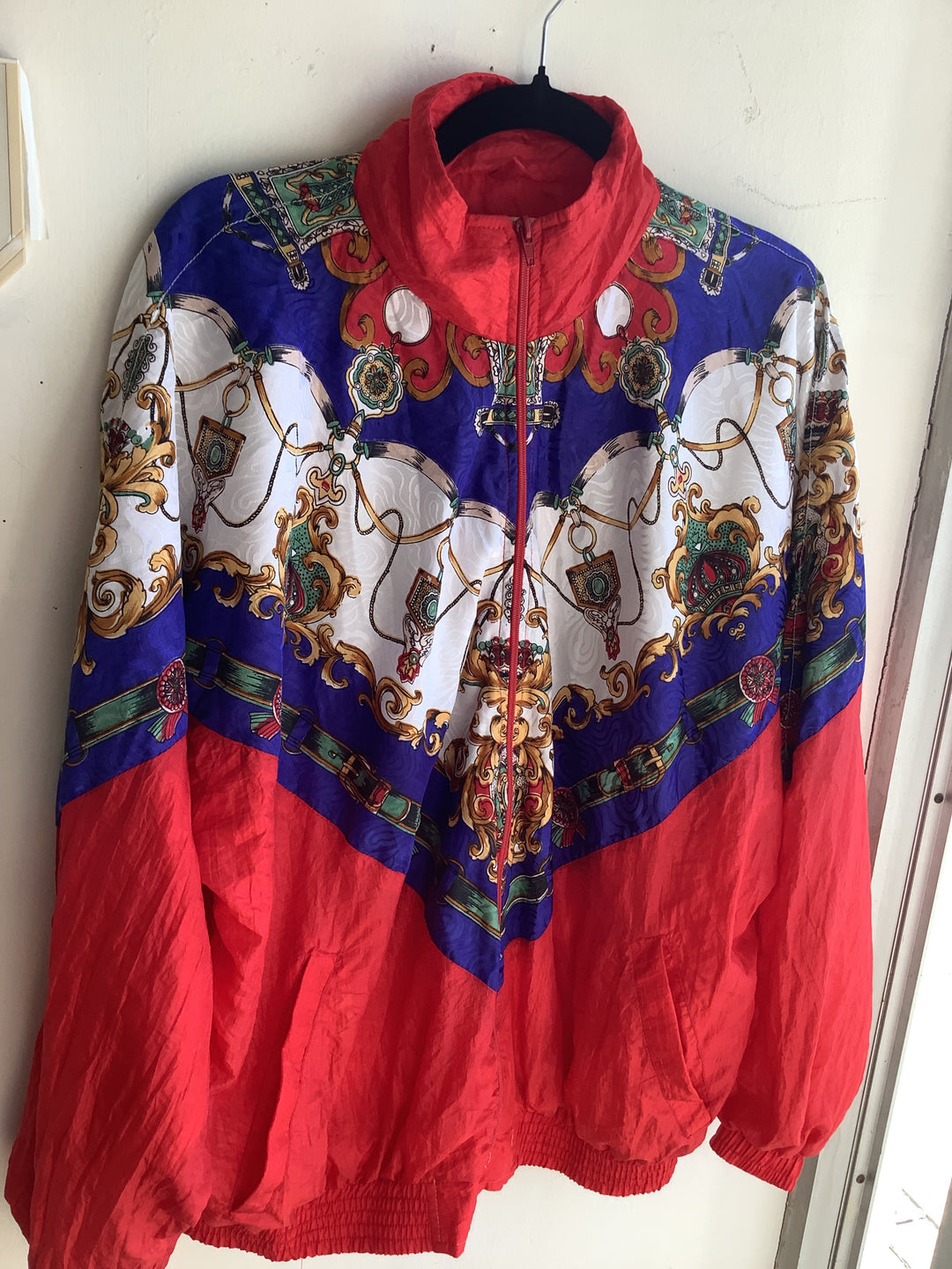 Vintage Retro Scarf Windbreaker