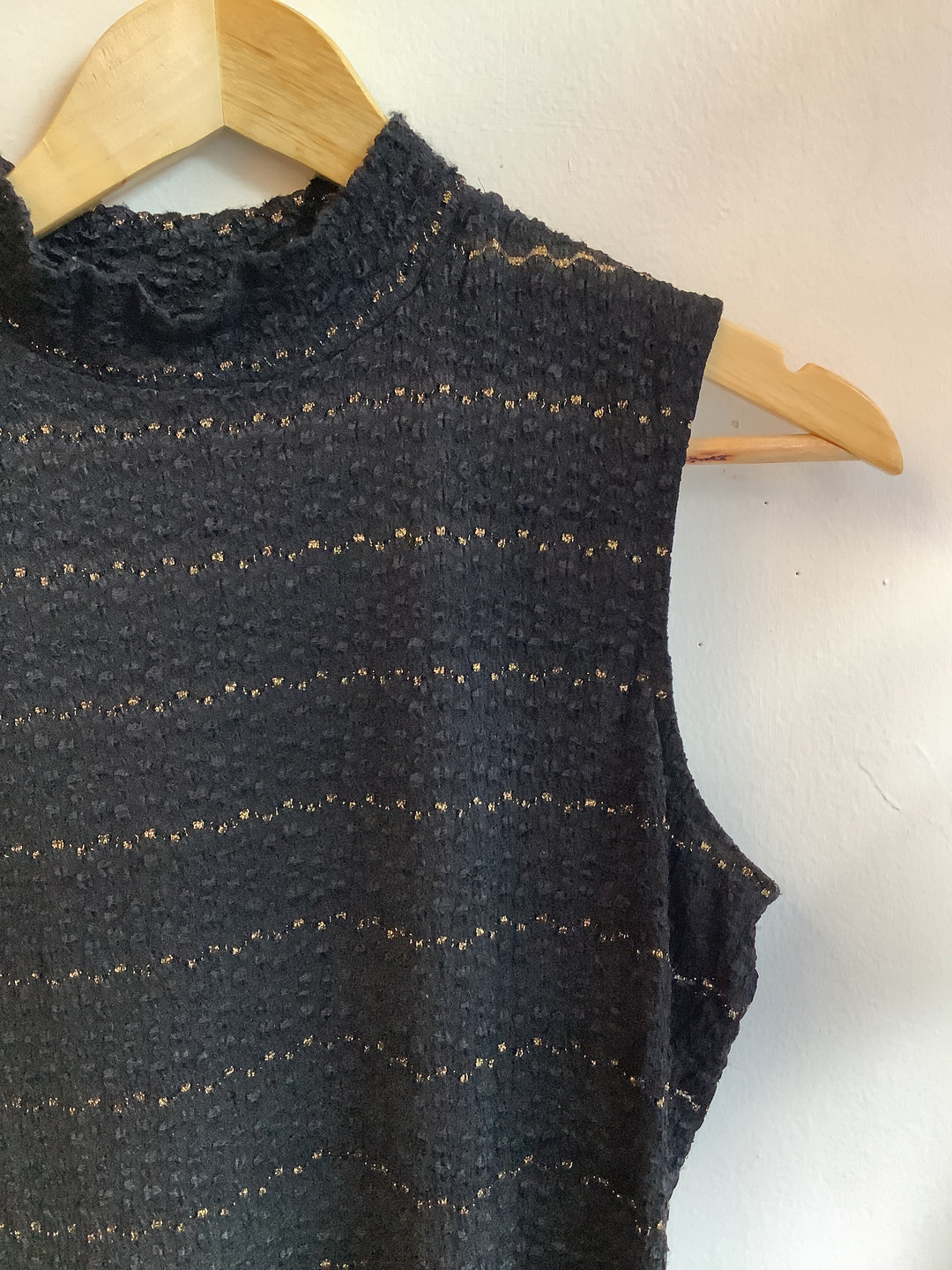 Vintage Starlight Knit Mock-Neck Tank
