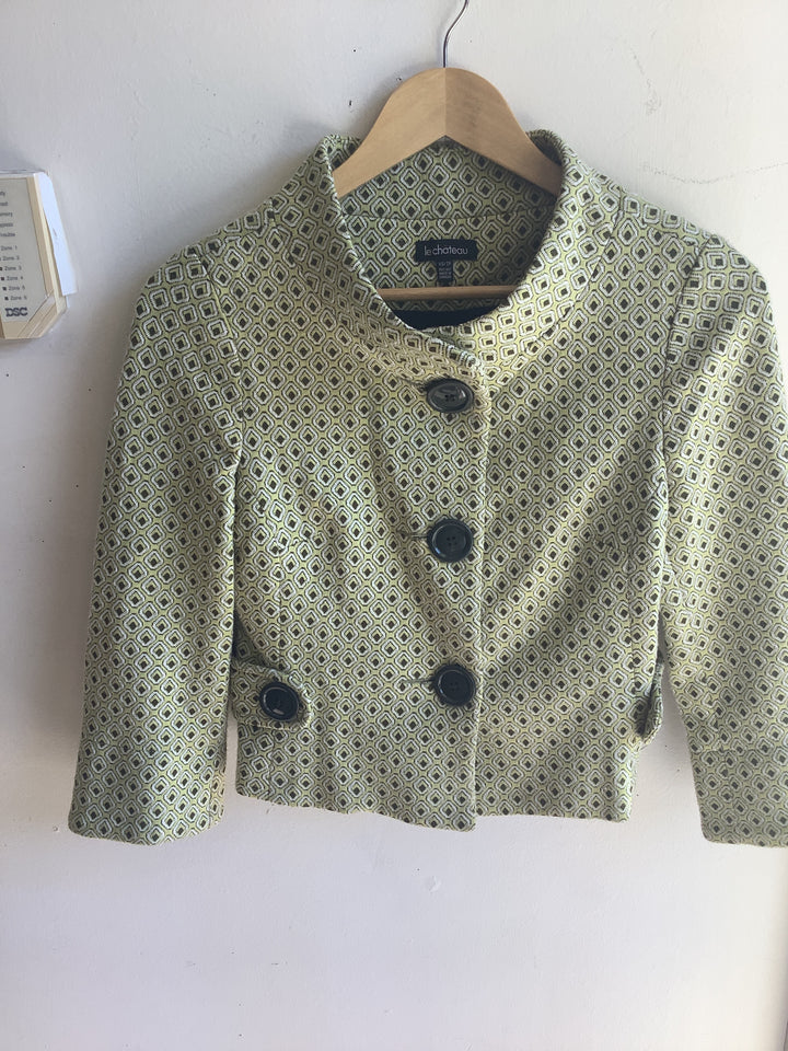 Y2K Le Chateau Cropped Blazer