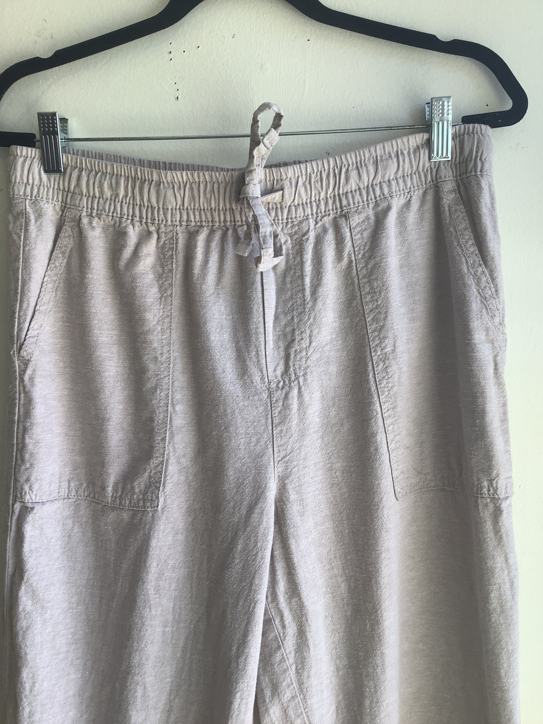 Soft Sand Linen Drawstring Pants