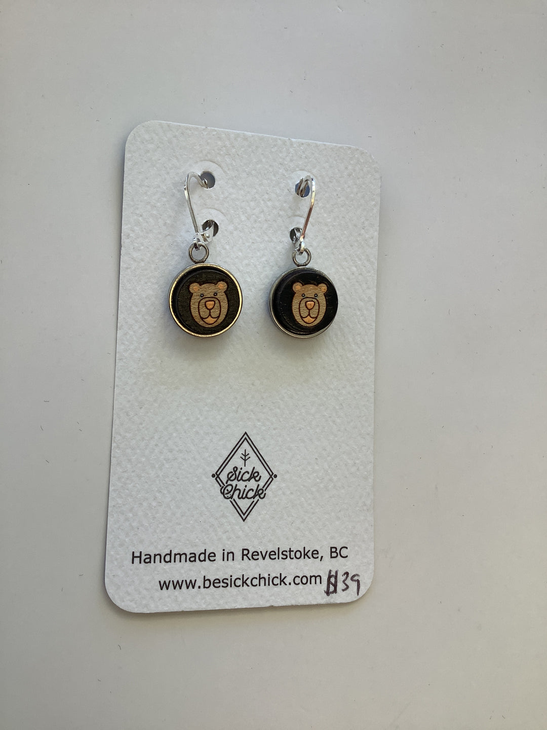 Bear Dangle Earrings - Sick Chick (Revelstoke, BC)