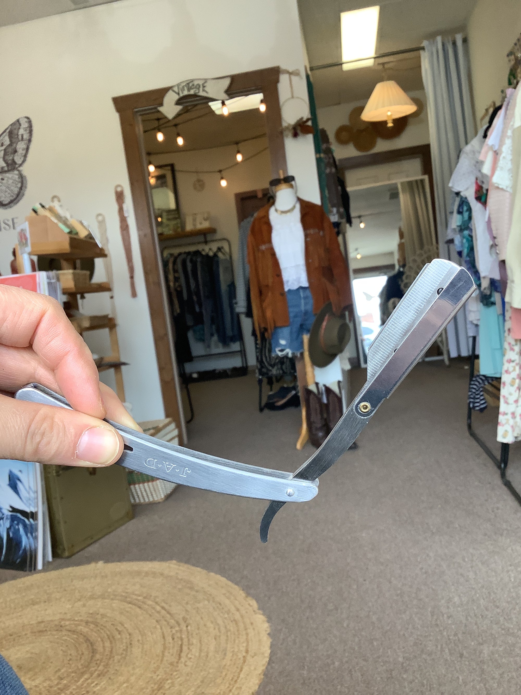 J.A.D Stainless Steel Straight Razor
