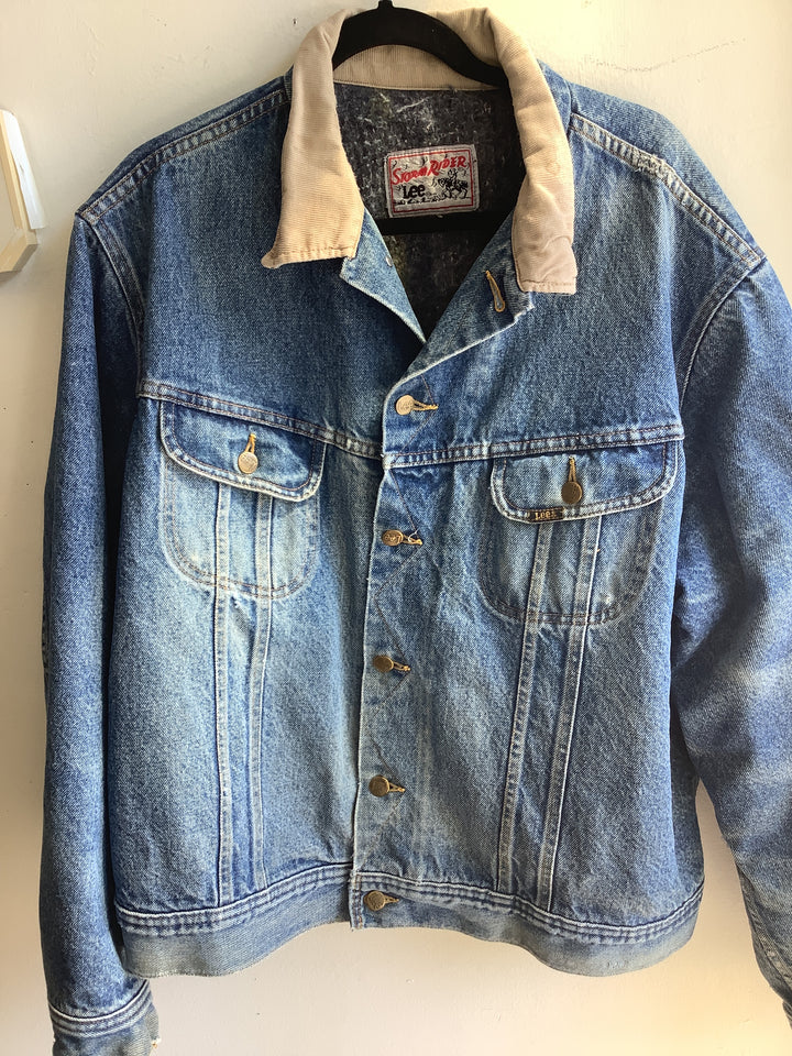 Vintage Lee Storm Blanket Lined Denim Jacket