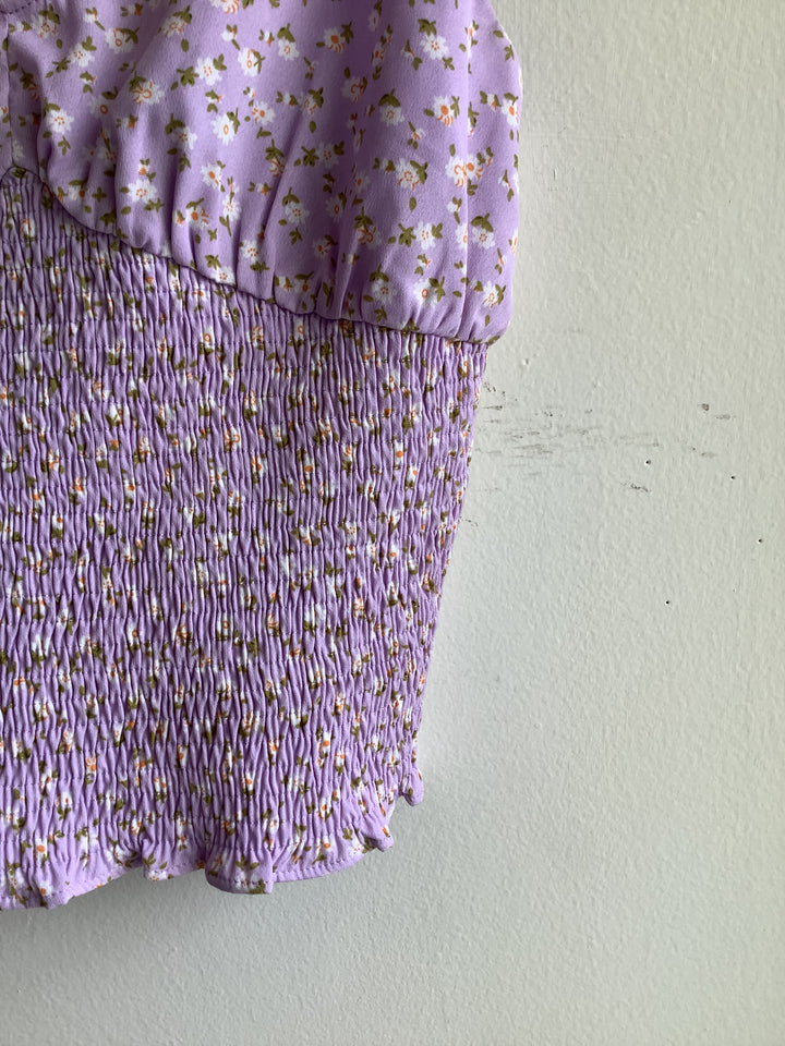 Lilac Meadow Smocked Tank