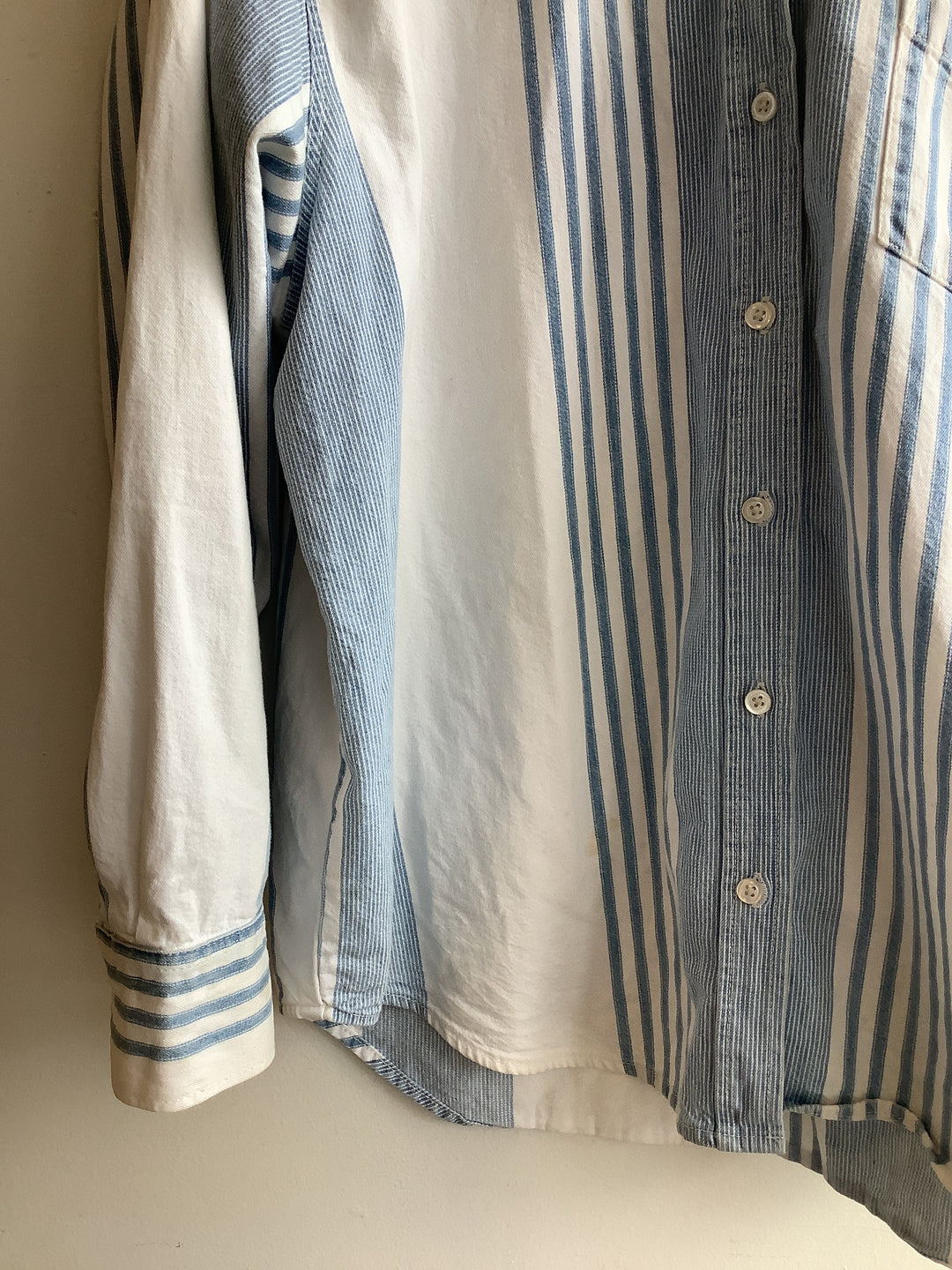 Vintage Gap Denim Striped Button-Up