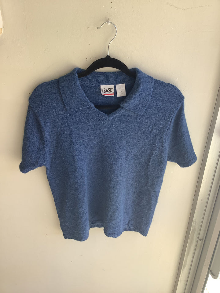 Vintage Soft Knit Polo Sweater