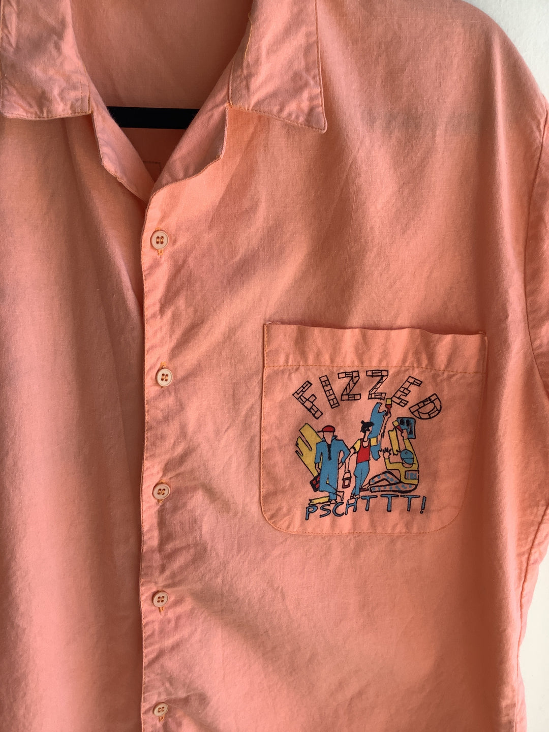 Vintage Peach Cotton Shirt