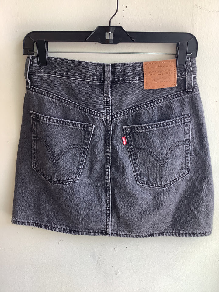 Levi’s Black Wash Denim Mini Skirt
