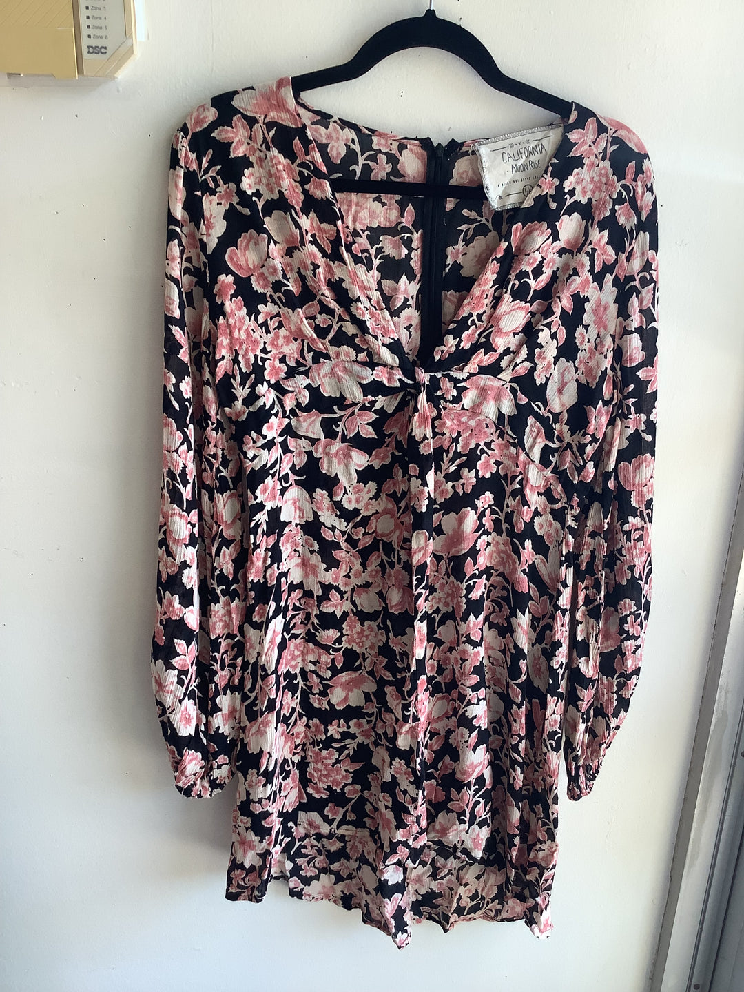 California Moonrise Floral Longsleeve Mini Dress