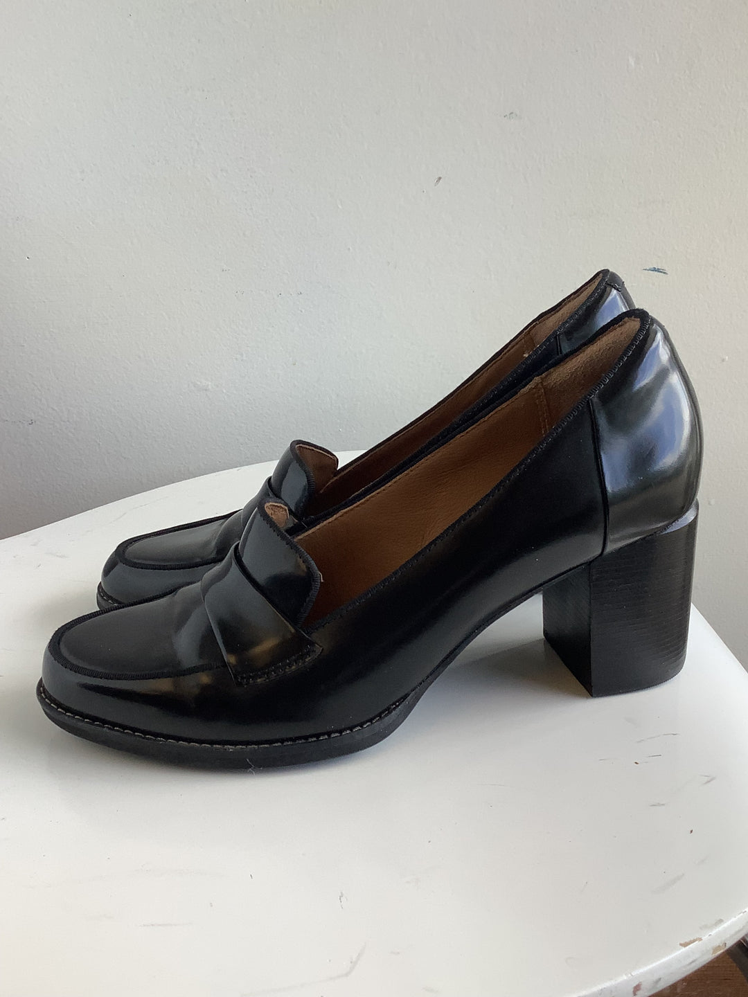 Midnight Muse Loafer Heels