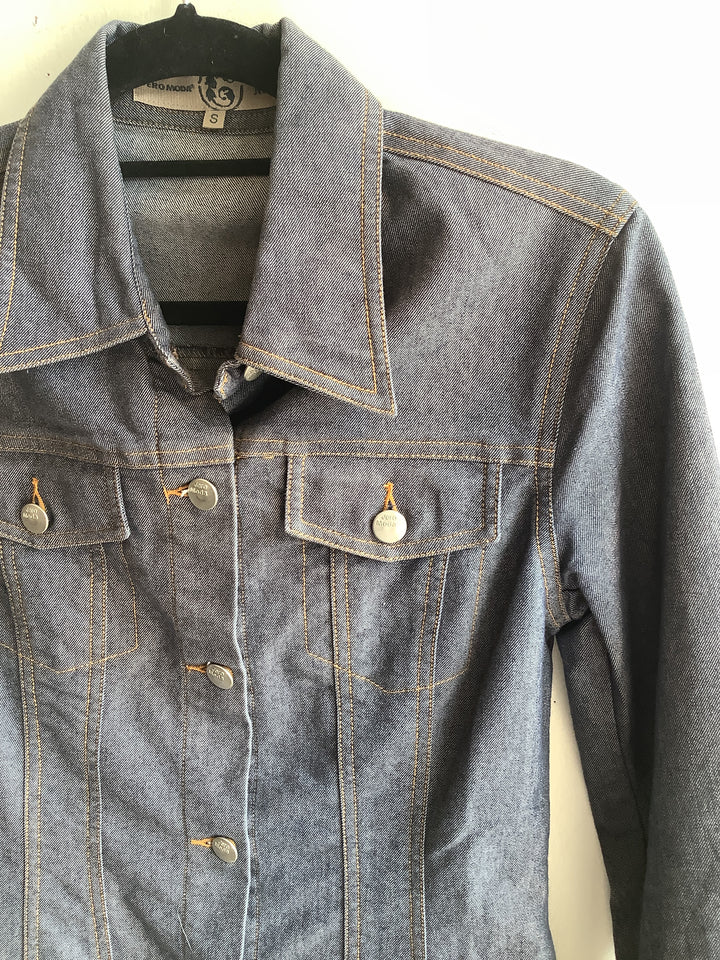 Denim Button Front Shirt Dress