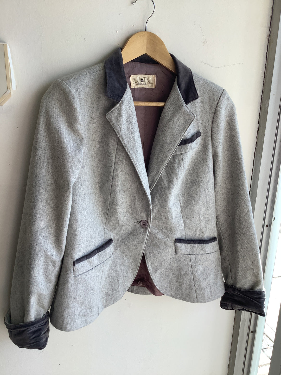 Vintage Grey Wool Blazet