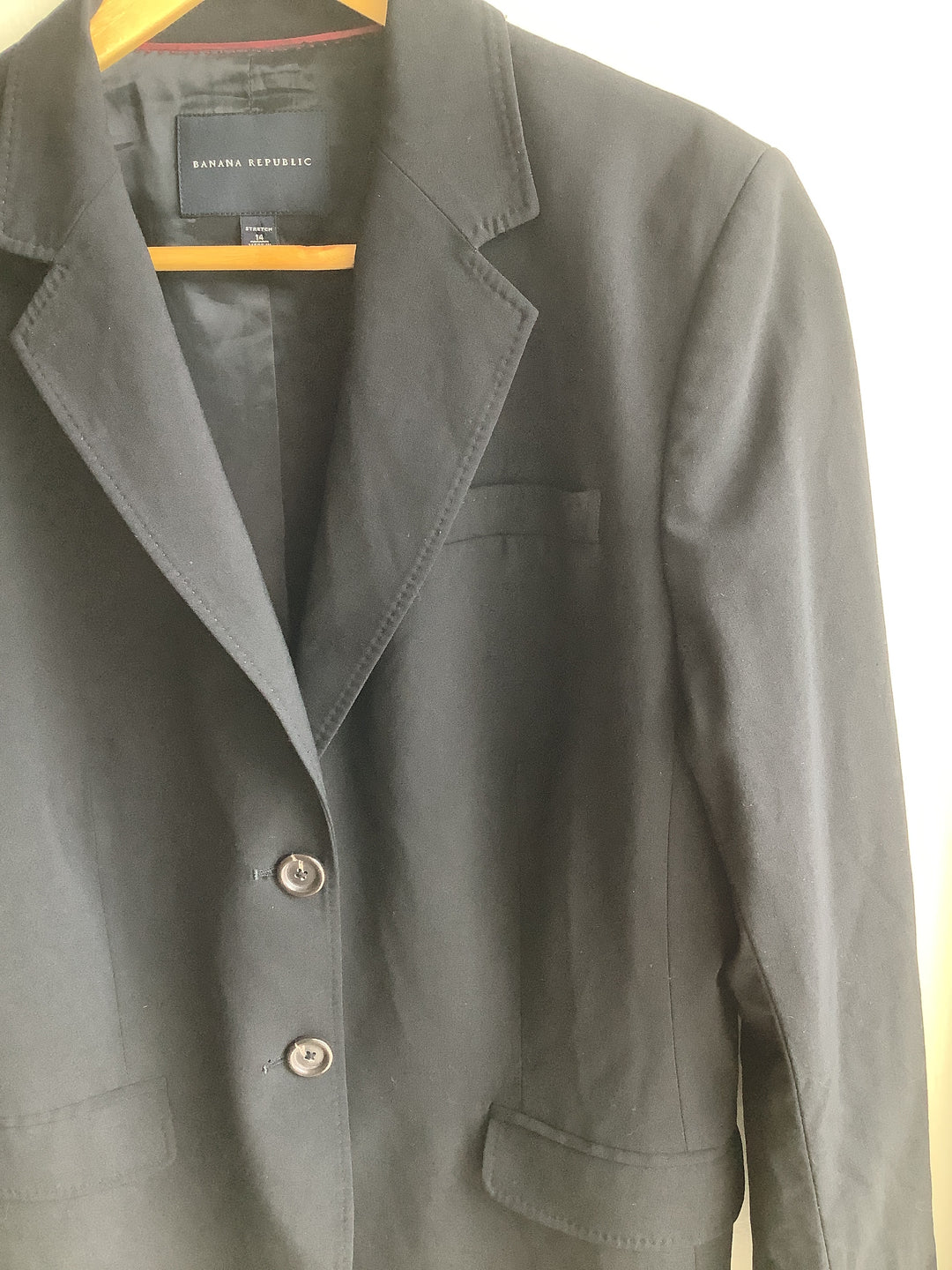 Banana Republic Stretch Black Blazer
