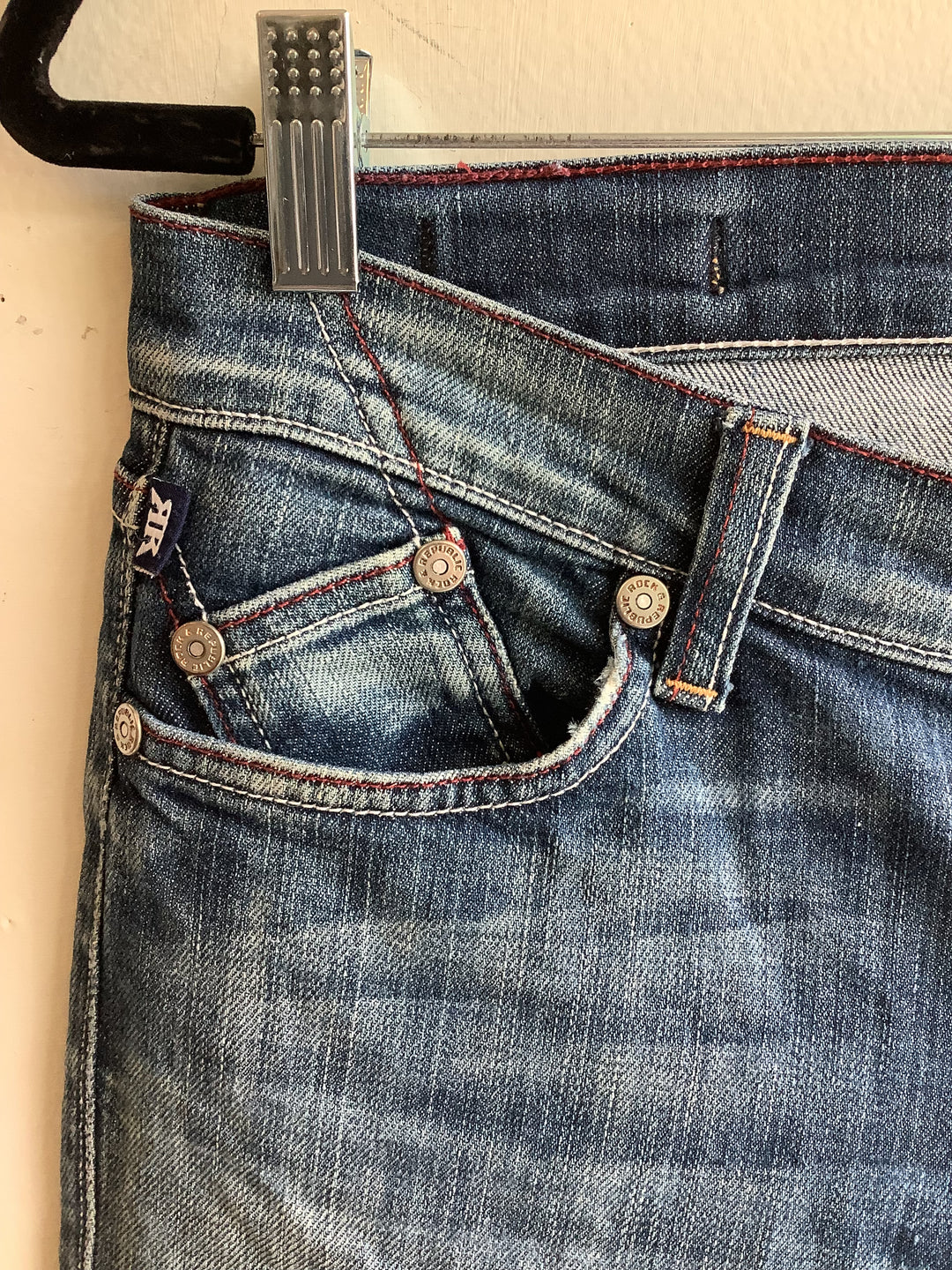 Rock & Republic Embroidered Crest Bootcut Jeans
