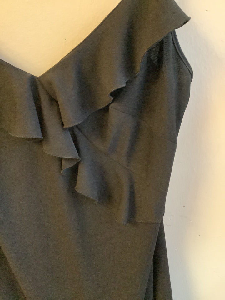 Vintage Midnight Ruffle Dress