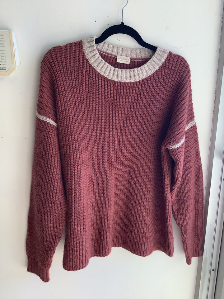 Mus &amp; Bombon Barcelona Rose Contrast-Knit Sweater
