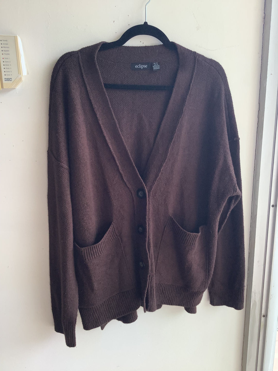 Chocolate Brown Oversized Cardigan