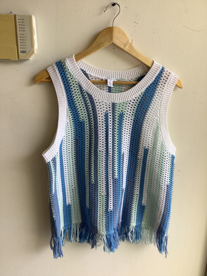 Seaside Fringe Crochet Tank