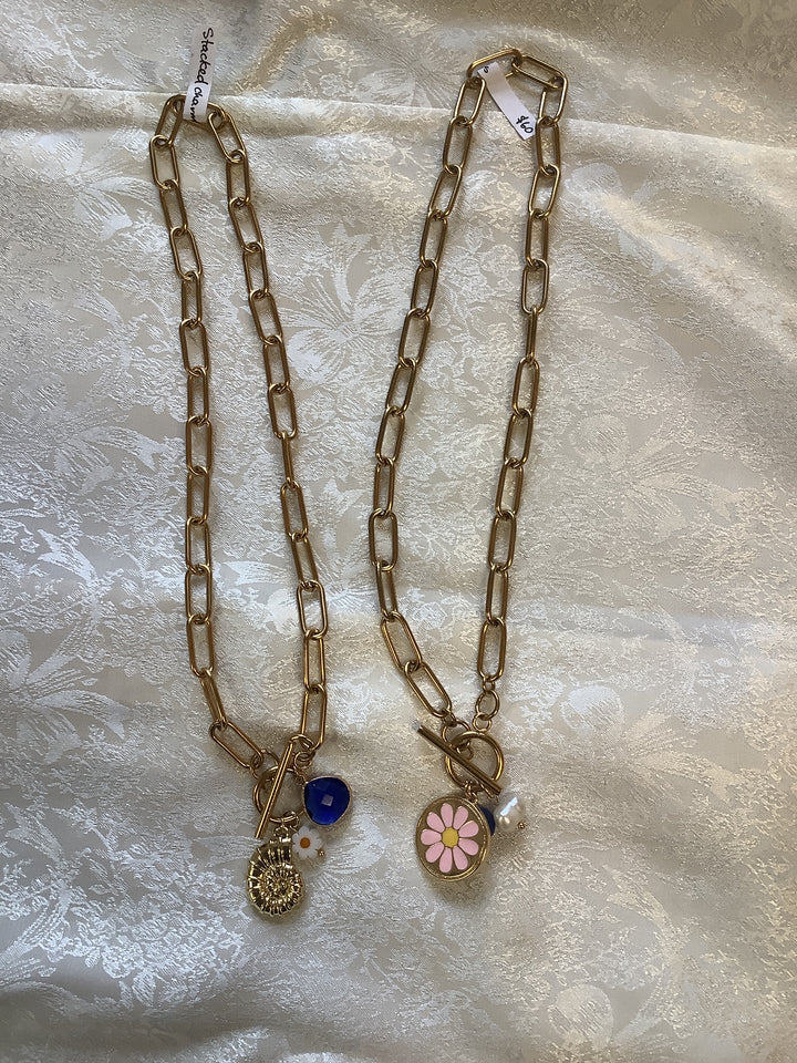 Wild Honey Chunky Stacked Charm Necklace