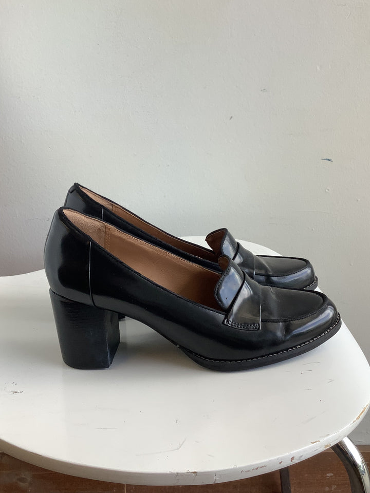 Midnight Muse Loafer Heels