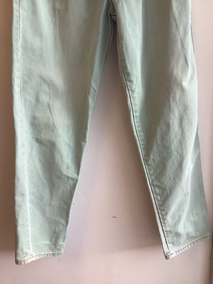 Vintage Platoon Mint Green Button Fly Jeans
